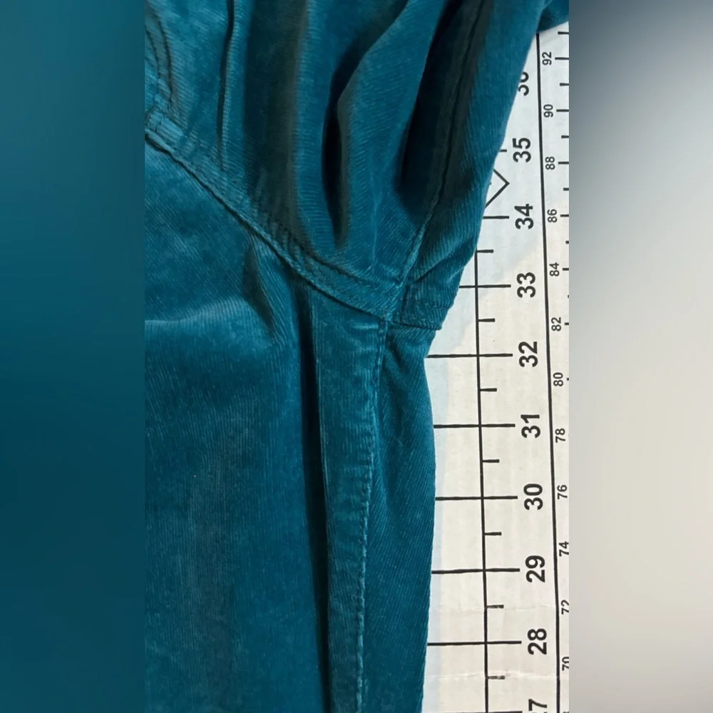 Edyson Women’s Size‎ 30L Teal Hampton Skinny Corduroy Pants